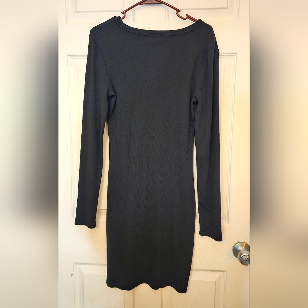 Universal Thread Long-sleeve Ribbed Dress/Size Medium - Picture 2 of 3